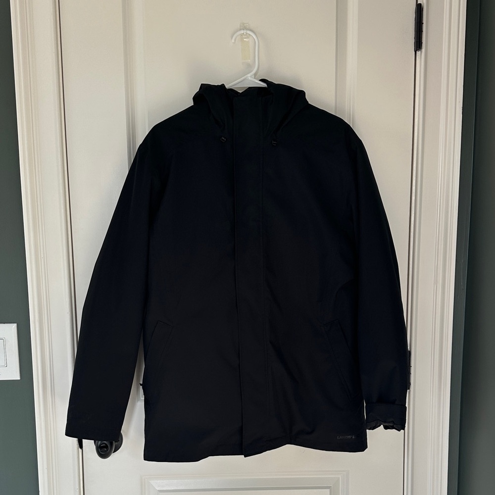 Lands' End 3 in 1 Men's Black Jacket